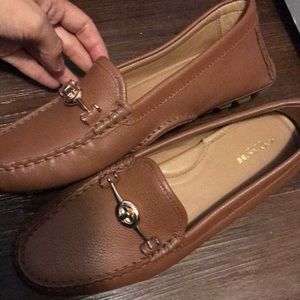 Coach slip on loafers